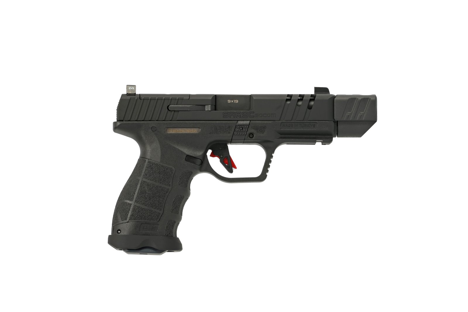 SAR FIREARMS SOCOM CPT COMP 9MM BLK 4.5" #