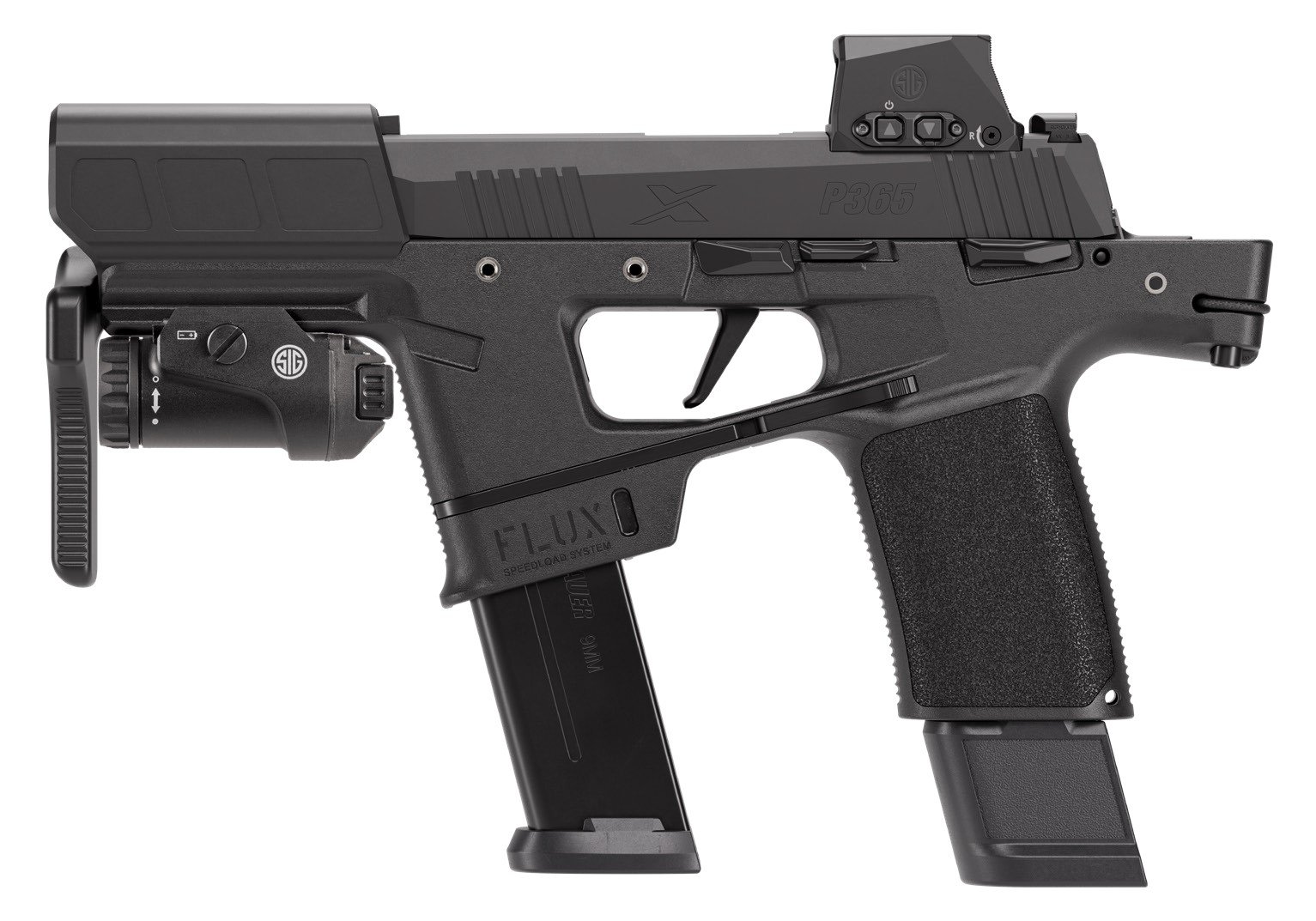 SIG SAUER P365 FLUX 9MM BLK 25+1 TAC KIT