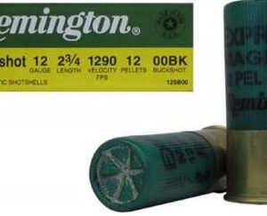 Remington 12 Gauge Ammunition 12SB00 2-3/4" 00 Buck 12 Pellet 5 rounds