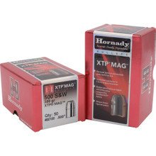 Hornady 500 S&W Cal (.500 Dia) Reloading Bullets H50100 350 Grain XTP MAG Hollow Point 50 Pieces