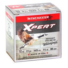 Winchester 12 Gauge Ammunition Xpert Waterfowl HV Steel WEX12LMBB 3-1/2" BB Shot 1-1/4oz 1625fps 25 Rounds