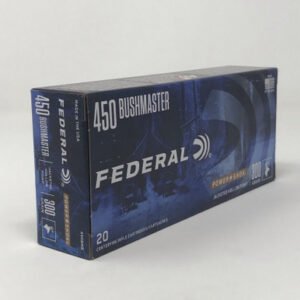 Federal 450 Bushmaster Ammunition Power Shok 450BMB 300 Grain Jacketed Hollow Point 20 Rounds