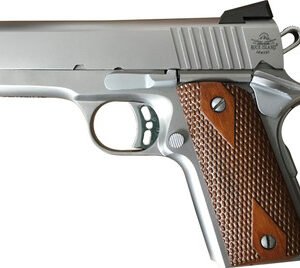 Rock Island Armory 51868 Rock Stainless Standard 1911 CS .45 ACP 3.6" 7+1 Stainless/Wood