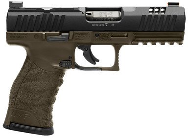 Walther 5220307 WMP OR .22WMR 4.5" 15+1 Black/OD Green