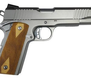 Rock Island Armory 56828 Rock Stainless Standard 1911 FS 9mm 5" 10+1 Stainless/Wood