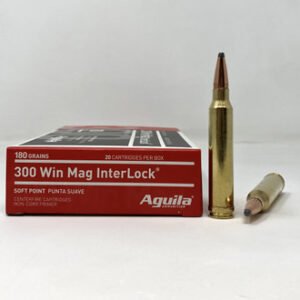 Aguila 300 WIN Mag Ammunition 180 Grain Interlock Soft Point Boat Tail 82044AG 20 Rounds