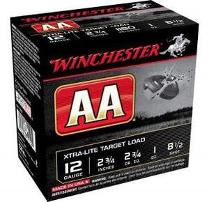 Winchester 12 Gauge Ammunition AAL1285 Xtra-Lite 2-3/4" #8-1/2 1180fps 1oz CASE 250 rounds