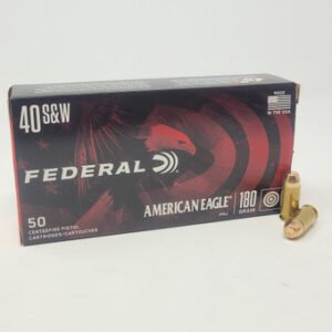 Federal 40 S&W Ammunition American Eagle AE40R1 180 Grain Full Metal Jacket 50 Rounds