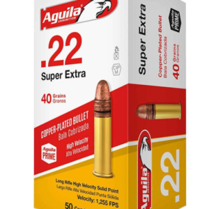 Aguila Super Extra 22 Long Rifle 40gr SP Rimfire Ammo - 50 Rounds