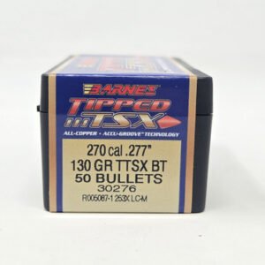 Barnes 270 Cal (.277 Dia) Reloading Bullets Copper TTSX B30276 130 Grain Boat Tail Ballistic Tip 50 Pieces