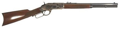 Cimarron CA2010G35 1873 Saddle Rifle .357 Mag/.38 Special 18" 10+1 Case Hardened/Checkered Walnut/Blued Octagonal Barrel