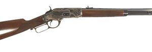 Cimarron CA2011G35 1873 Saddle Full Size Lever Action Rifle .45 Colt 18" 10+1 Case Hardened/Walnut