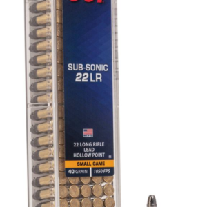 Sub-Sonic HP, 22 LR, 40 Grain, Lead Hollow Point, 1050 fps