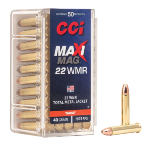 Maxi-Mag TMJ, 22 WMR, 40 Grain, Total Metal Jacket, 1875 fps