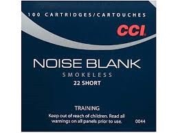 CCI 22 Short NOISE BLANK CCI0044 100 rounds