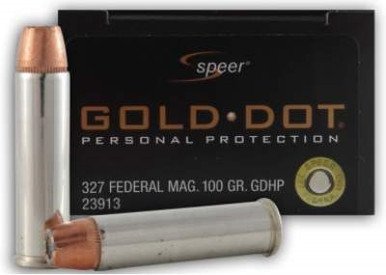 CCI 327 Federal Magnum Ammunition CCI23913 Gold Dot 100 gr Jacketed Hollow Point 20 rounds