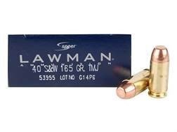 CCI 40 S&W Lawman CCI53955 165 gr TMJ 50 rounds