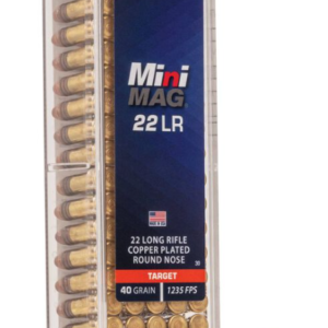 Target Mini-Mag, 22 LR, 40 Grain, Copper Plated Round Nose, 1235 fps
