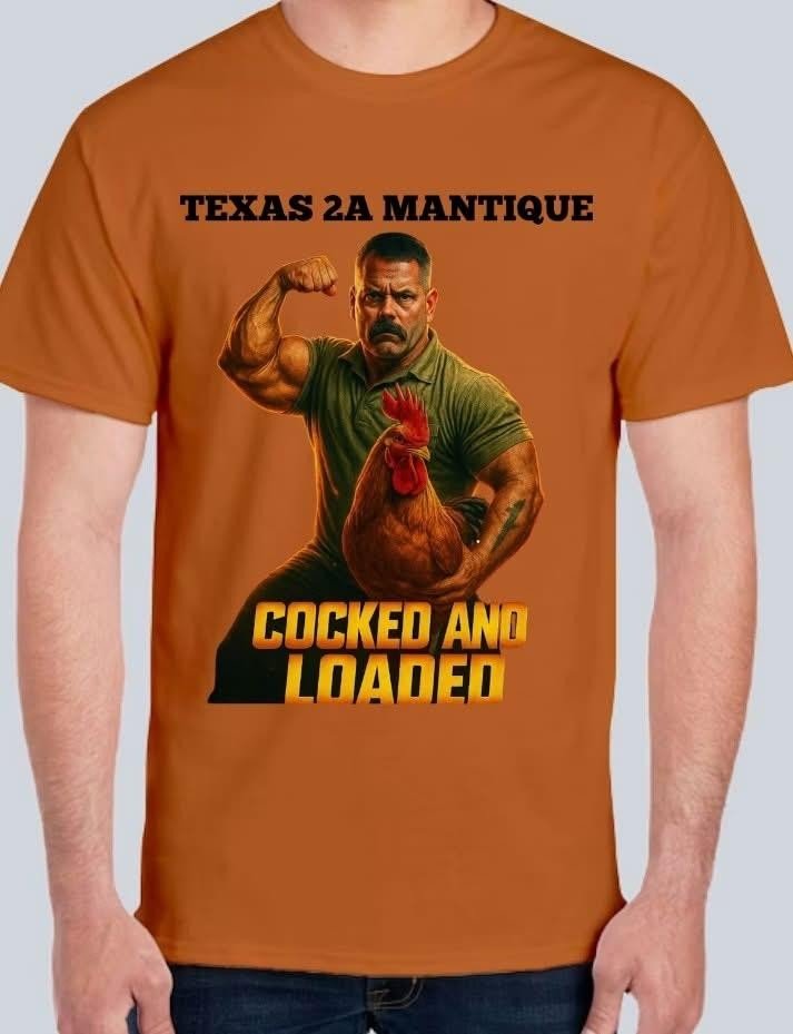 COCKED AND LOADED ROOSTER SHIRT
