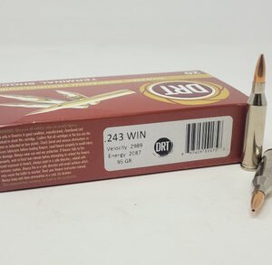 DRT 243 Win Ammunition DRT243TS95 95 Grain Terminal Shock Hollow Point 20 Rounds
