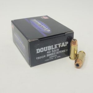 Double Tap 40 S&W Ammunition 40180BD 180 Grain Bonded Defense Hollow Point 20 Rounds