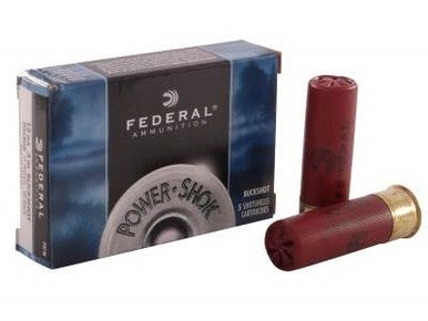 Federal 12 Gauge Ammunition F13100 3" 15 Pellets 00 Buckshot 5 rounds