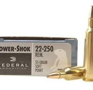Federal 22-250 Power-Shok F22250A 55 gr SP 20 rounds