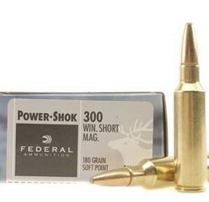 Federal 300 WSM Ammunition F300WSMC 180 Grain Soft Point 20 rounds