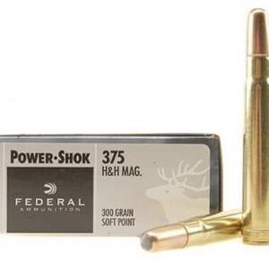 Federal 375 H&H Ammunition Power-Shok F375B 300 Grain Soft Point 20 rounds