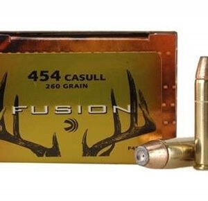 Federal 454 Casull Ammunition Fusion F454FS1 260 Grain Jacketed Hollow Point 20 rounds