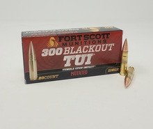 Fort Scott Munitions 300 AAC Blackout Ammunition FSM300115SCV 115 Grain Solid Copper Spun 20 Rounds