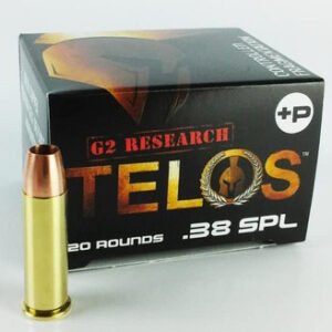 G2 Research 38 Special +P Ammunition Telos 105 Grain Copper Lead Free Hollow Point 20 rounds