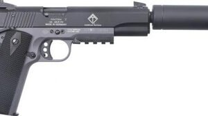 German Sport Guns 1911 5" w/ Faux Suppressor .22LR 10+1 Grey/Black