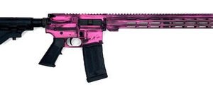 Great Lakes Firearms GL15223SSB-PPK 223 Wylde 16" 30+1 Battleworn Prison Pink Cerakote/Stainless Barrel