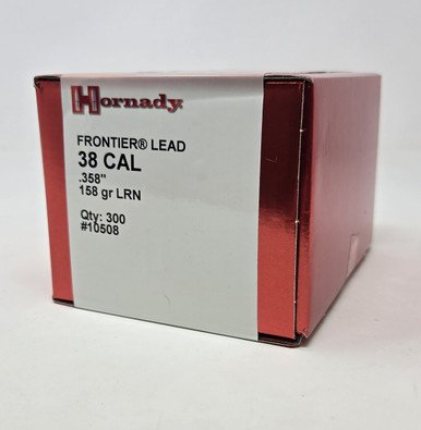 Hornady 38 Cal (.358 Dia) Reloading Bullets H10508 158 Grain Lead Round Nose 300 Pieces