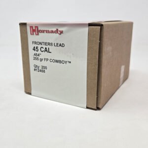 Hornady 45 Cal (.454 Dia) Reloading Bullets H12458 255 Grain Cowboy Flat Point 200 Pieces