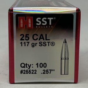 Hornady 25 Cal (.257 Dia) Reloading Bullets H25522 117 Grain SST 100 Pieces