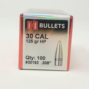 Hornady 30 Cal (.308 Dia) Reloading Bullets H30192 125 Grain Hollow Point 100 Pieces