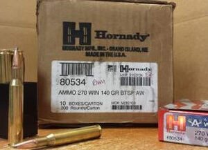 Hornady 270 Win American Whitetail H80534 140 gr InterLock 20 rounds