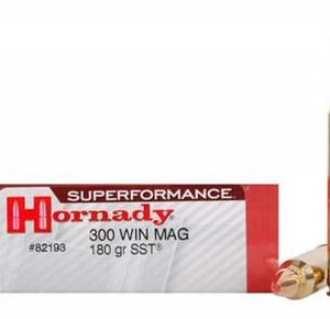 Hornady 300 Win Mag Superformance H82193 180 gr SST 20 rounds