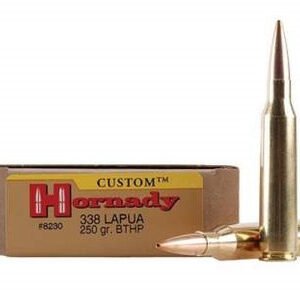 Hornady 338 Lapua Mag Match H8230 250 Grain Boat Tail Hollow Point 20 rounds