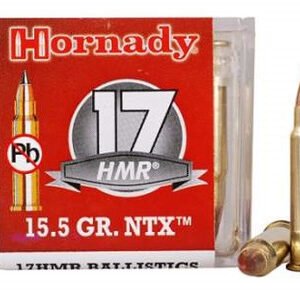 Hornady 17 HMR H83171 15.5 Grain NTX Lead-Free 50 rounds