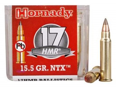 Hornady 17 HMR H83171 15.5 Grain NTX Lead-Free 50 rounds