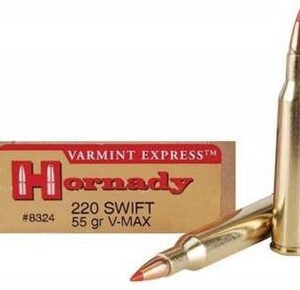 Hornady 220 Swift Varmint Express H8324 55 gr V-MAX 20 rounds
