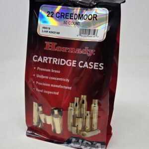 Hornady 22 Creedmoor Unprimed Reloading Brass Casings H8619 50 Pieces