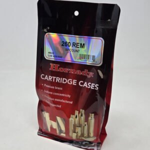 Hornady 260 Rem Unprimed Reloading Brass Casings H8632 50 Pieces