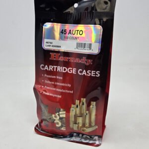 Hornady 45 Auto Unprimed Reloading Brass Casings H8760 100 Pieces