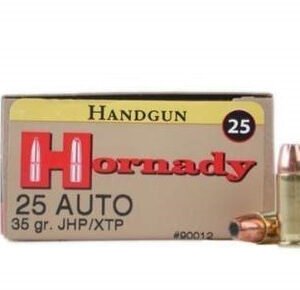 Hornady 25 Auto Custom H90012 35 gr XTP JHP 25 rounds