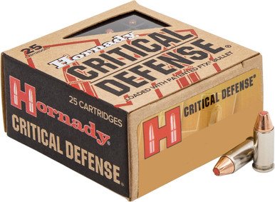 Hornady 25 ACP Ammunition Critical Defense FTX 90014 35 Grain Flex Tip Expanding 25 rounds