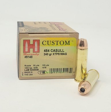 Hornady Custom 454 Casull H9148 240gr XTP JHP 20 rounds